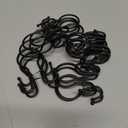 Double Shower Curtain Hooks Rings,24 Pcs Rustproof Metal Shower Hooks for Shower Curtain,Glide Smoothly Double Shower Rings for Curtain,Shower Curtain Hangers Rings for Bathroom Shower Rod(Black)