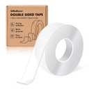 3 x Double Sided Tape Heavy Duty, Nano Double Sided Adhesive Tape, Multipurpose Clear Mounting Tape for Walls, Office Decor, Picture Hanging, and Posters, Hanging Adhesive Strips (9.85FT)