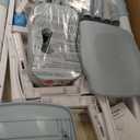 Kids Table and Chair Set for Toddlers - Adjustable Activity Center with Non-Slip Legs & Graffiti-Proof Surface Ages 3-12 (Woodbluegray)