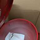 Justrite 2.6 Gallon Drum Funnel for Flammables with Emergency-Fusing Self-Closing Cover, Flame Arrester, and 2" Bung Hole Adapter, Made in The USA, 08207
