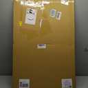 Large Bulletin Board, 48 X 36 inches Felt Board Notice Pin Board, 4' x 3'Cork Board Alternative for Wall, Self-Adhesive Vision Board Mood Board Foldable Photo Board with 30 Pushpin (Black)