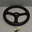 N2MU Golf Cart Steering Wheel 13 inch Universal for EZGO TXT RXV Club Car DS Precedent and Yamaha Black