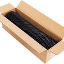 AggAuto Universal 40"x13" Car Grill Mesh - 100x33cm Aluminum Alloy Automotive Grille Insert Bumper 3x6mm Rhombic Hole, One of the Most Multifunctional Shape Grids Black