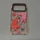 for iPhone 17 Pro Case Cute - Military-Grade 20 ft Drop Protection Shockproof Phone Case - Funny Tiger Design (6.3") Glitter Pink