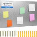 Ireer Magnetic Board Steel, Display Magnetic, Silver, 24 x 36 Inch
Magnet Bulletin Boards for Walls Notes Photos for Home, Office, Classroom, Pre Drilled with Screws and Dry Wet Erase Feature