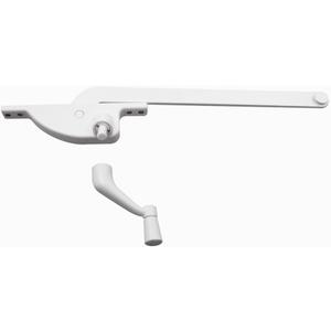 Prime-Line H 3708 9 In., White Diecast, Casement Operator, Left Hand, Teardrop Type (Single Pack)