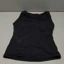 SUUKSESS Women Padded Open Back Boat Neck Tank Tops Double Lined Basic Shirts (Small, Black)