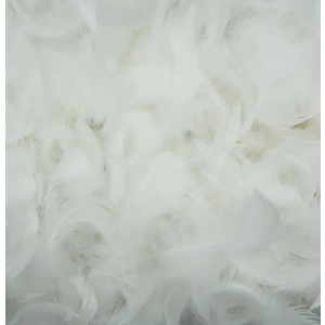 Pack of 4 200 Pieces White Feathers, Small Natural Craft Feathers Bulk Assorted Color 5-8cm Goose Feathers for Gift Filling, Cat Toy Making, Wedding Party Clothing Decorations, Home DIY Crafts Supplies