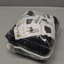 Dining Chair Seat Covers, Washable Dining Room Chair Seat Covers Set of 6, Removable Kitchen Seat Covers Chair Covers for Dining Chairs (Black)