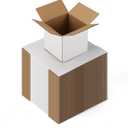 EXYGLO 50 Pack 3x3x3 Shipping Boxes for Small Business, White Corrugated Cardboard Small Box for Packaging, Moving, Mailing, and Storing