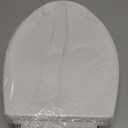 Mayfair Preston Easy to Clean Single Hinge Toilet Seat, Modern Slow Close Plastic Toilet Seat, Made in USA, Elongated, White