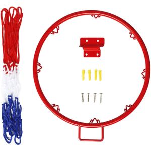 Premium Basketball Hoop Net for Outdoor Use, 12.59in Red