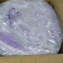 3 Inch Egg Crate Twin XL Memory Foam Mattress Topper, Cooling Gel Infused Foam Mattress Topper for Pressure Relief, CertiPUR-US Certified Twin XL Bed Topper, Purple, 38"80"