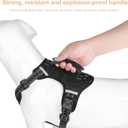 Wanheart Anti-Yank Dog Safety Vest with 2 Belt Buckles, Adjustable Soft Padding, Reflective Oxford Material, with Easy Control Handle (Yellow, L:Neck (18-25''), Chest (21-27''), 30-49lbs)