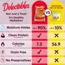 Delectables Squeeze Up Non-Seafood Variety Pack, Creamy Squeezable Puree, Lickable Wet Cat Treats, Grain Free, No Added Fillers, No By-Products, No Added Preservatives, 0.5 Ounces Tube, 72 Tubes Total (EXP 10/30/27)