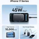 Anker Nano Power Bank, 45W 10,000mAh Portable Charger, iPhone Battery Pack | Built-In Retractable USB-C Cable, for iPhone 17 / 16 Series, iPad, Galaxy, Pixel, and More, Compact Travel Design
