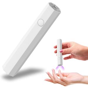 Ideal Swan Mini UV Light for Nails - Handheld Nail Lamp with Spotlight Bead Portable Mini Nail Dryer