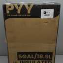 PYY Insulated Beverage Dispenser 5 Gallon - Hot and Cold Drink Container with Handles, Thermal Drink Dispenser Cooler Server carrier For Commercial Catering Black