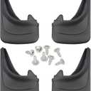 Car Mud Flaps, 12 × 8.5In Flexible & Bendable Splash Guards Set, Vehicle Front & Rear Mudflaps Protection with Screws, Car Exterior Accessories for Sedan, SUV