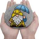 Auksay Rocks for Painting 10pcs 4-5.3” Large River Rock for Paint Natural Flat & Smooth Stones for Painting for Kids & Adult Craft Gift