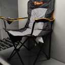 2-Pack Folding Camping Chair, Diamond-Quilted & Adjustable Armrest