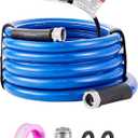 VEVOR 15ft Heated Water Hose for RV, Heated Drinking Water Hose Antifreeze to -45F, Automatic Self-regulating, 5/8" I.D. with 3/4" GHT Adapter, Lead and BPA Free