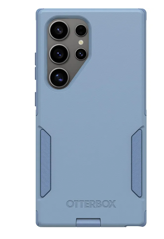 OtterBox Samsung Galaxy S24 Ultra Commuter Series Case - Crisp Denim (Blue), Slim & Tough, Pocket-Friendly, with Port Protection
