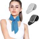 2 x Cooling Neck Wraps, Removable Fabric Cover + 220g highEfficiency Gel, Neck Coolers for Hot Weather, Leak-Proof Ice Pack, 360 Soft Wrap, Cool Relief