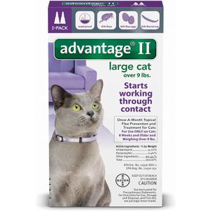 Advantage II Flea Control Large Cat (for Cats Over 9 lbs.) - 2 Month