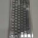 XVX PBT Keycaps - Side Printed Keycaps 60 65 75 100 Percent, Double Shot Shine Through Custom Key caps, Gradient Gray 136 Keys Set, OEM Profile, Minimalist Style for Cherry Gateron MX Switche Keyboard