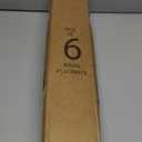 SHACOS Round Placemats Set of 6 Washable 15 inch Round Placemat Cotton Polyester Woven Braided Table Place Mats for Dining Table Decor, Dark Orange