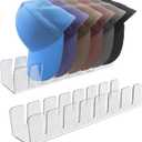Hat Stands, 14-Slot Baseball Cap Organizer Rack, Clear Acrylic Hat Holder for Wall/Door/Closet-SpaceSaving Display &Dust-Proof Storage for Caps, Fitted Hats