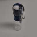 Dog Water Bottle with Food Container, Travel Puppy Water Bowl, Portable Pet Dispenser, Dog Stuff Accessories Items, Puppy Essentials Necessities for Yorkie Chihuahua Cat Walking and Hiking (19oz, #03 Dark Blue)