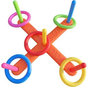Ring toss Game for Kids Outdoor, Yard Toss Game for Kids & Family - Ring Toss Games, Indoor and Outdoor Sports Toys, Beach Toys, Swimming Pool Toy, Children's Birthday Gift.
