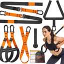 Home Resistance Training Kit, Suspension Trainer Straps with Adjustable Extension, Door Anchor, and Carry Bag  Strength Training Equipment for Full Body Bodyweight Workouts at Home or Outdoors