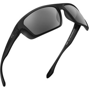 KastKing Huzzah Polarized Sport Sunglasses for Men and Women, Ideal for Driving Fishing Cycling and Running,UV Protection