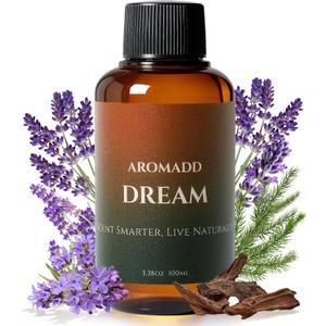 AROMADD Dream Diffuser Oil Inspired by Luxury Hotel Scent 3.38 Fl Oz (100ml), Aroma Diffuser & Hotel Fragrance Diffuser Oil, Essential Oil Diffuser for Aromatherapy, Long-Lasting