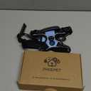 PHOEPET No Pull Dog Harness Reflective Adjustable Vest with a Training Handle, Name ID Pocket, 2 Metal Leash Hooks, 3 Snap Buckles [Easy to Put on & Take Off](S, Baby Blue)