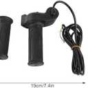 Electric Grip, 1 Pair Throttle Grip Handlebar with LED Display Screen for Cars Scooter