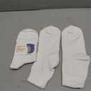 Mens Diabetic Ankle Socks Size 13-15 XL, Non-Binding, Thin, Cotton, 4 Pairs White Loose Fit Socks Men Ankle