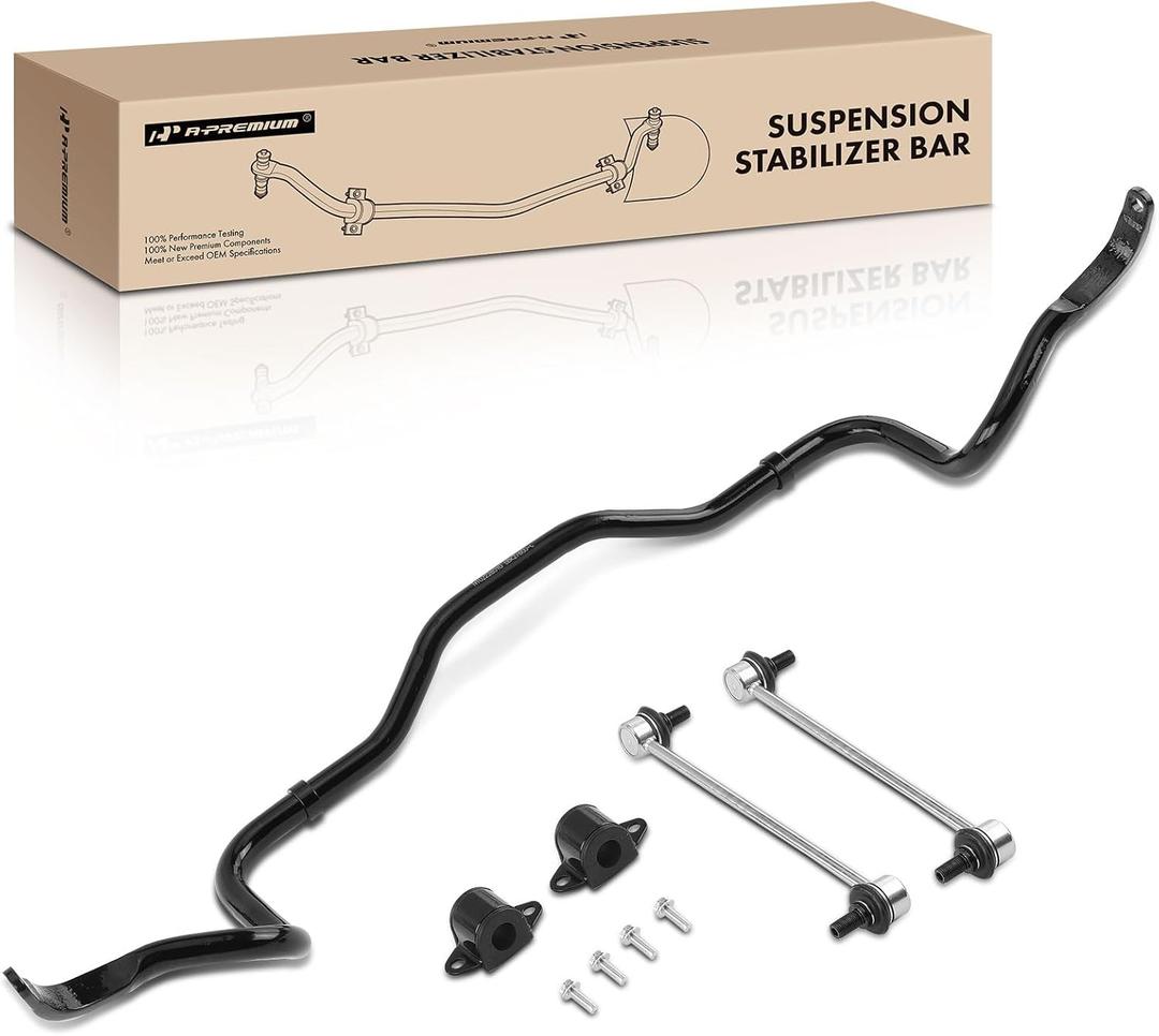 A-Premium [24mm] Front Stabilizer Bar Link Kit, with Sway Bar End Link & Bracket Compatible with Toyota Corolla 2003-2019, Matrix 2003-2014, Pontiac Vibe 2003-2010, FWD, Replace # 927-600, 48811-AB011