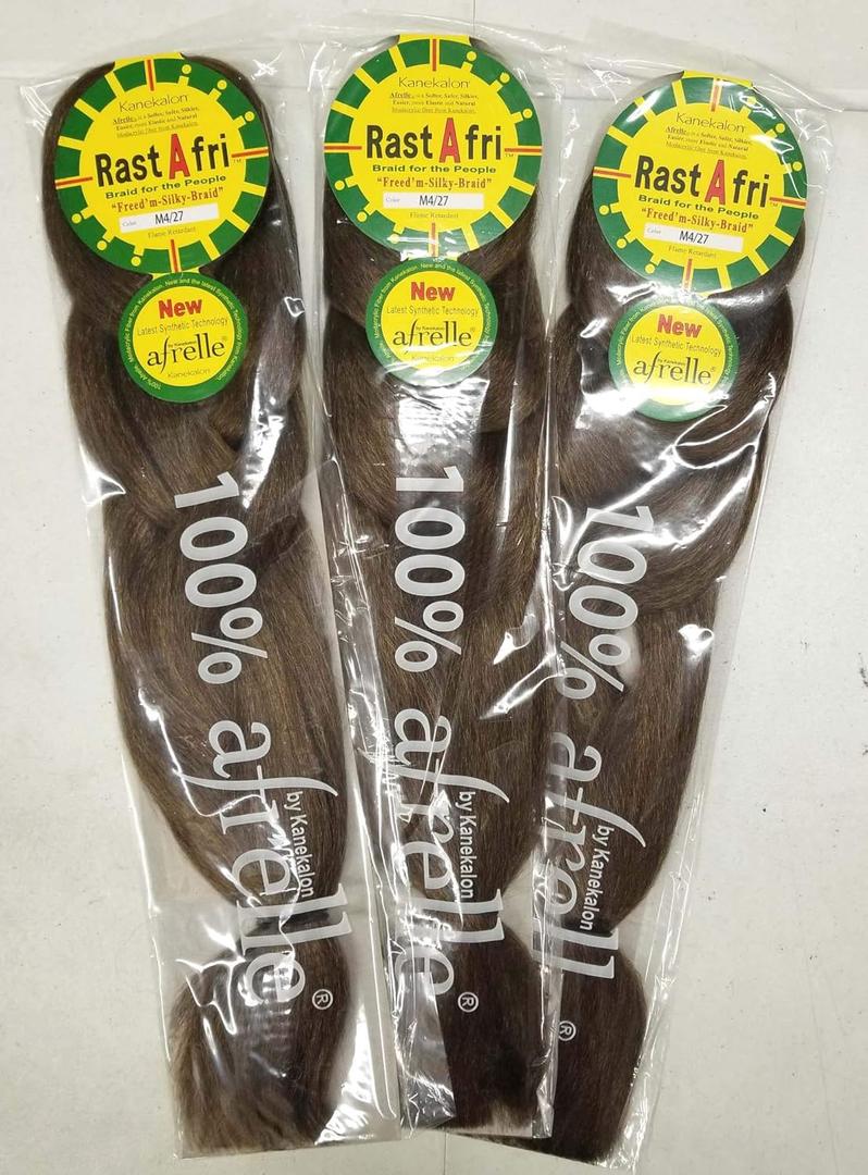 Rasta Fri Braids ( Pack of 3 ) #4/27, Brown mixed with Honey Blonde