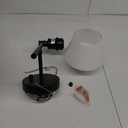 Gene 1 Light Black and Frosted White Glass Left Wall Sconce