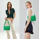 NAARIIAN Small Puffer Crossbody Bag for Women,Lightweight Quilted Woven Purse with Adjustable Strap,Crescent Shoulder Bag