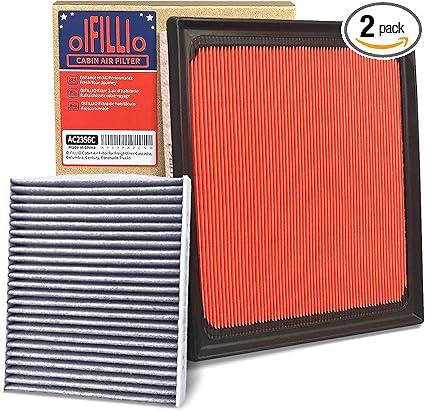 OIFILLIO Cabin Engine Air Filter Kit for 20192024 RAV4 (NOT HYBRID), 20182024 Camry (NOT HYBRID), 20202025 Highlander (NOT HYBRID), Replaces 1780125020 & 8713958010