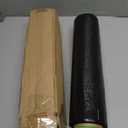 18" Black Plastic Shrink Wrap Roll for Moving, Furniture Wrapping, 1500 Feet, 80 Gauge, 500% Stretch, Industrial Strength Film with Handle for Packing, Residue-Free, Machine & Hand Use, 1-Rolls