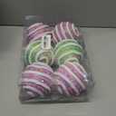 WESAIL 3.75“ Christmas Coloful Sprinkles Balls Ornaments Set, Sugar and Candy Hanging Topper Picks Gift for Xmas New Year Birthday Party Supplies