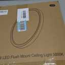 15 Inch Large LED Flush Mount Ceiling Light, 5000K Non-Dimmable, 15 Inch-1 Pack