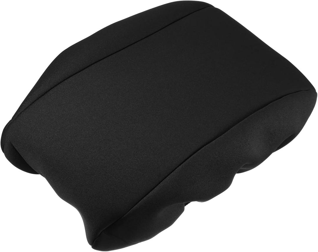 Motoforti Center Console Lid Armrest Cover - Car Center Armrest Cover Skin - for Jeep Grand Cherokee 2010-2021 Neoprene Black - 1 Pc Long-lasting