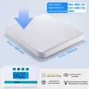 Vitafit Medical Grade Floor Scale, 660lb Accuracy 0.1lb by Our Professional Factory Since 2001, Smart Scale for Body Weight 15" x 13" Non Slip Platform, Hospital, Physician & Workshop Use, White